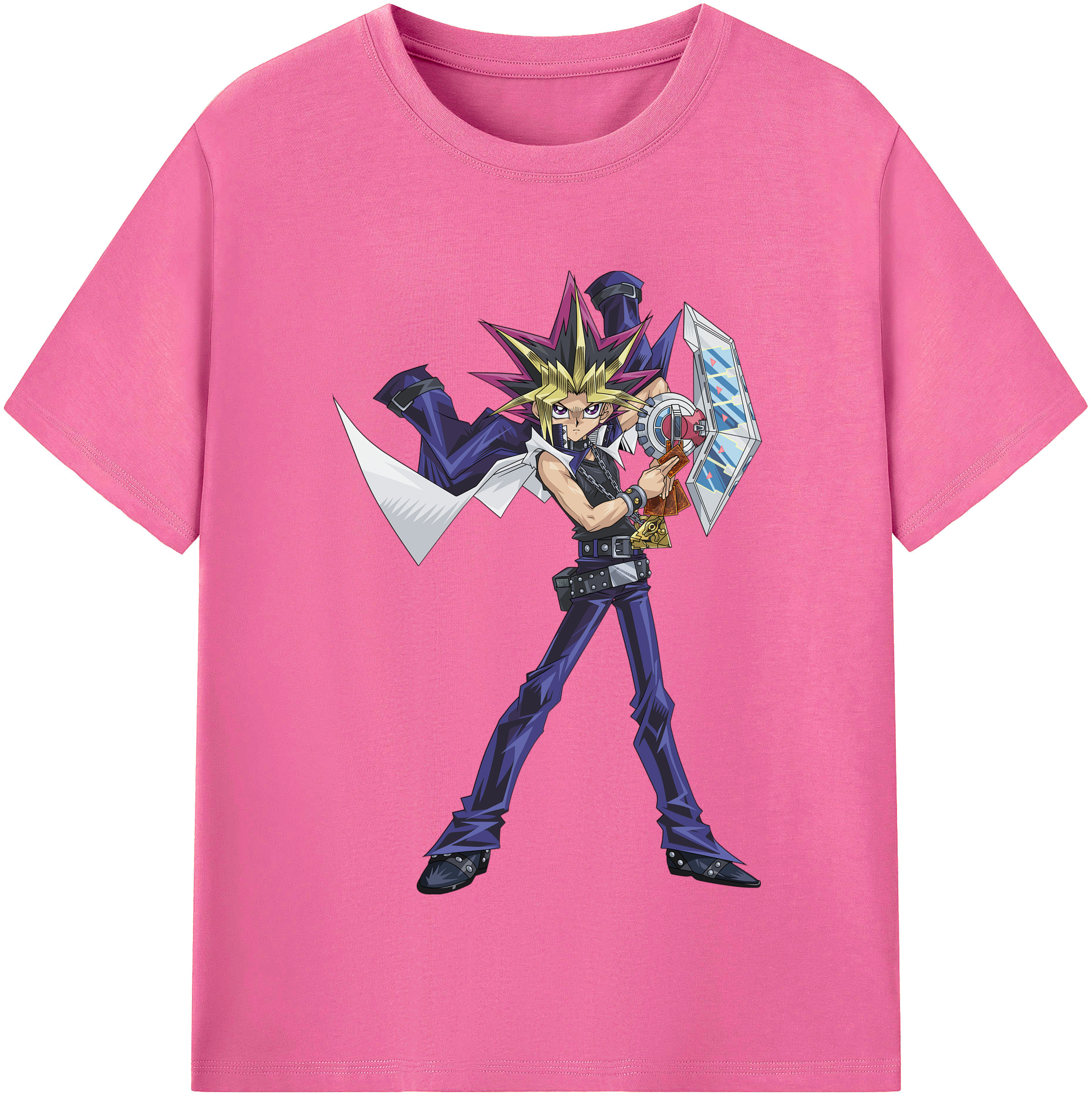 （画像用） 遊☆戯☆王 Yu-Gi-Oh! レディースカジュアルプリントTシャツ（綿100％）